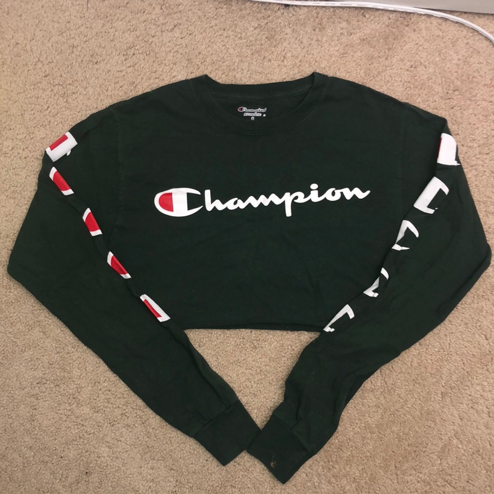 champion cropped long sleeve
